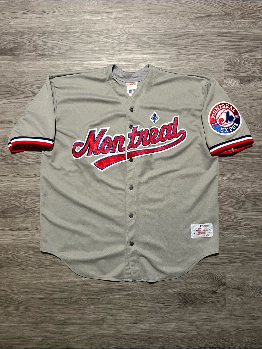 90s vintage Montreal Expos CCM Maska genuine merchandise jersey XL MLB baseball